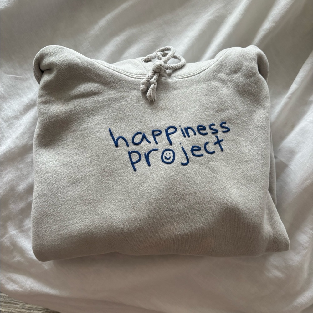 Gray Happiness Project Hoodie